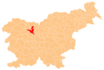 Location of the Municipality of Kranj in Slovenia