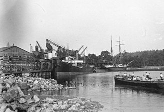 Gasverkets kolhamn 1899