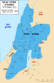 扫罗和大卫王时期以色列联合王国的疆域图（以色列联合王国只有在聖經和塔納赫記載）