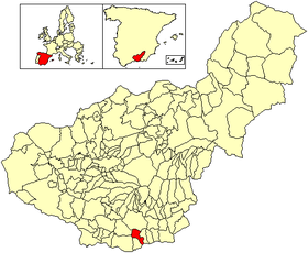 Localisation de Lújar