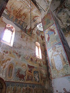 Intérieur de la cathédrale de l'Élévation de la Croix à Toutaïev (L'Apocalypse), Cathédrale de l'Élévation de la Croix (Toutaïev), Édifices de l'Anneau d'or sur la Haute-Volga.