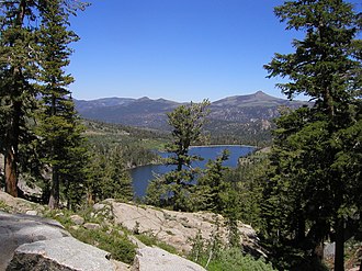 Blick vom Carson Pass ostwärts zum Red Lake