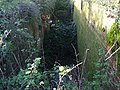 Ruined chamber of Drayton Lock on the abandoned Wilts & Berks Canal