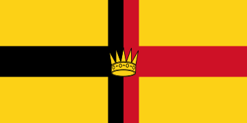 Bandera del Reino de Sarawak desde 1870 hasta 1946