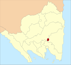 Location within Lampung