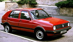 Автомобіль Volkswagen Golf II у Франції. 1978 рік.