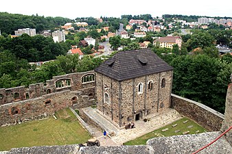 Grad Cheb na Češkem je ohranil nedotaknjeno kapelo sv. Erharda in svete Ursule.