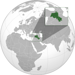 Kurdish-inhabited areas (according to the CIA, 1992)[1][2]