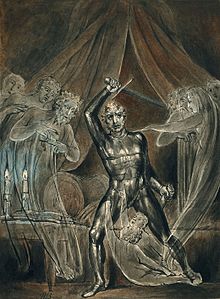 Richard III and the Ghosts. William Blake. c,1806..jpg