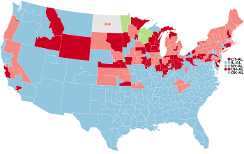 1938 House election results map