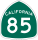 State Route 85 marker