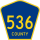 County Route 536 Spur marker