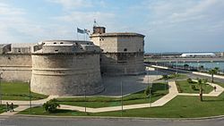 Civitavecchia fort and harbour