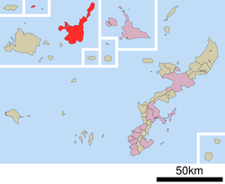 Location of Ishigaki in Okinawa Prefecture