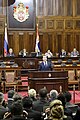دمیتری مدودف در مجلس ملی صربستان