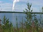 Haselbacher See (im Hintergrund Kraftwerk Lippendorf)