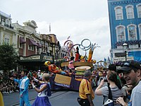Minnie Mouse in the Disney 'Dreams Come True' parade at Magic Kingdom