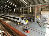 ETS Class 93/1 and Class 91 resting at depot