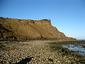 Eine erodierende Landzunge auf der Isle of Sheppey