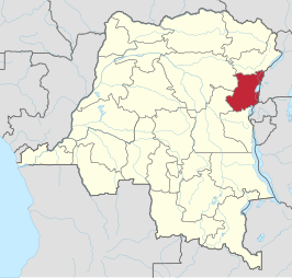 Kaart van Noord-Kivu Nord-Kivu