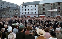 U.S. president John F. Kennedy addressed the people of New Ross.