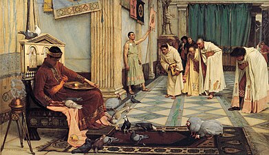 The Favorites of the Emperor Honorius de John William Waterhouse.