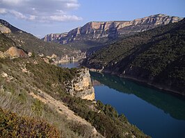 Camarasa stuwmeer in de Noguera Pallaresa rivier