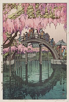 Kameido (Drum bridge at Kameido shrine Tokyo), 1927