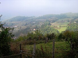 Vue de Godečevo depuis Varda