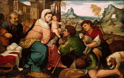 Adoration des bergers, v. 1523 Musée de l'Ermitage