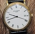 Circa 1999 men's quartz Calatrava in yellow gold, with second hand and date