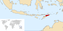 Location of East Timor