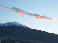 Vistas al Teide desde Puerto de la Cruz