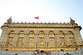 Close-up view of Durgiana Temple.