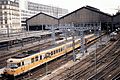 „Turbotrain“ RTG (Rame à turbine à gaz) vor der östlichen und mittleren Halle (1994)