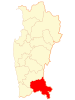 Map of Salamanca in the Coquimbo Region