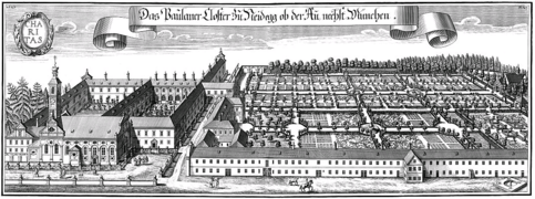 Monastère Paulaner de Munich, en 1702.