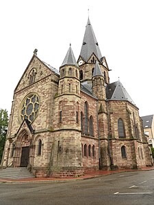 Lutheran church of Sarreguemines, Moselle.