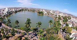 Panorama de Sete Lagoas a partir da Lagoa Paulino