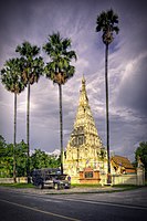 De vierkante Chedi Liem bij Chiang Mai