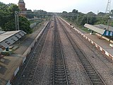 Click from railway foot overbridge Barhan Junction