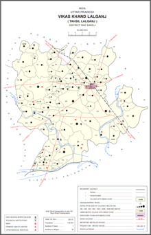 Lalganj block map.png