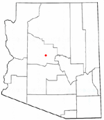 Location in Yavapai County and the state of Arizona