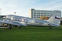 A former Panagra DC-3 is now at a museum in a period livery of Czech Airlines