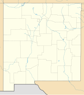 Map showing the location of Fort Union National Monument