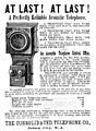 Image 25Acoustic telephone ad, The Consolidated Telephone Co., Jersey City, New Jersey, 1886