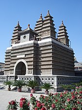 Kuil Lima Pagoda (1727) di Hohhot.