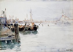 Venice, watercolor over traces of pencil, 1891. Cincinnati Art Museum