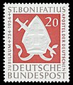 Timbre postal allemand, 1953.