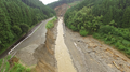 九州北部豪雨により佐田川が氾濫し被災した朝倉市佐田（2017年7月8日）